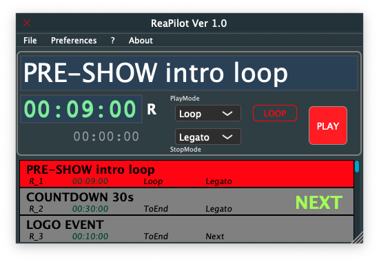 ReaPilot Interface